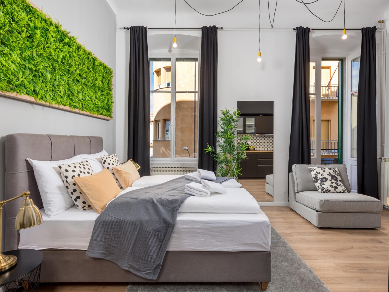 Interior of a modern compact apartment in Rijeka